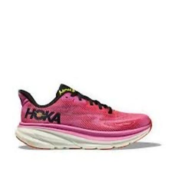 Hoka Clifton 9 Women’s Running Shoes | Size 9.5B | Raspberry Strawberry Pink EUC - Picture 1 of 10